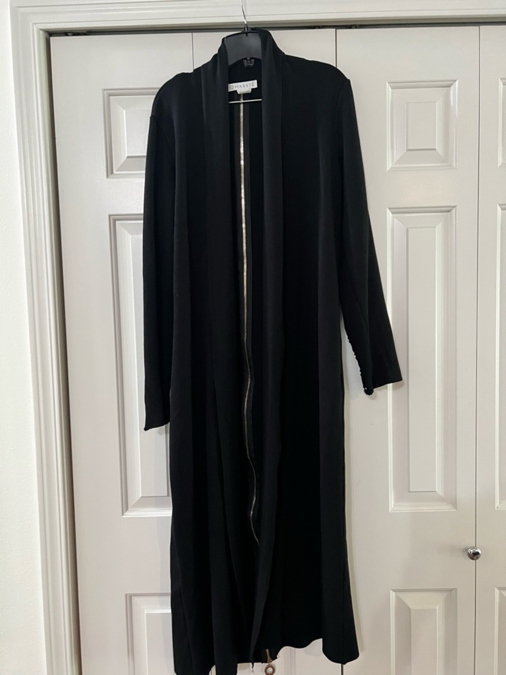 Long Black Duster Cardigan